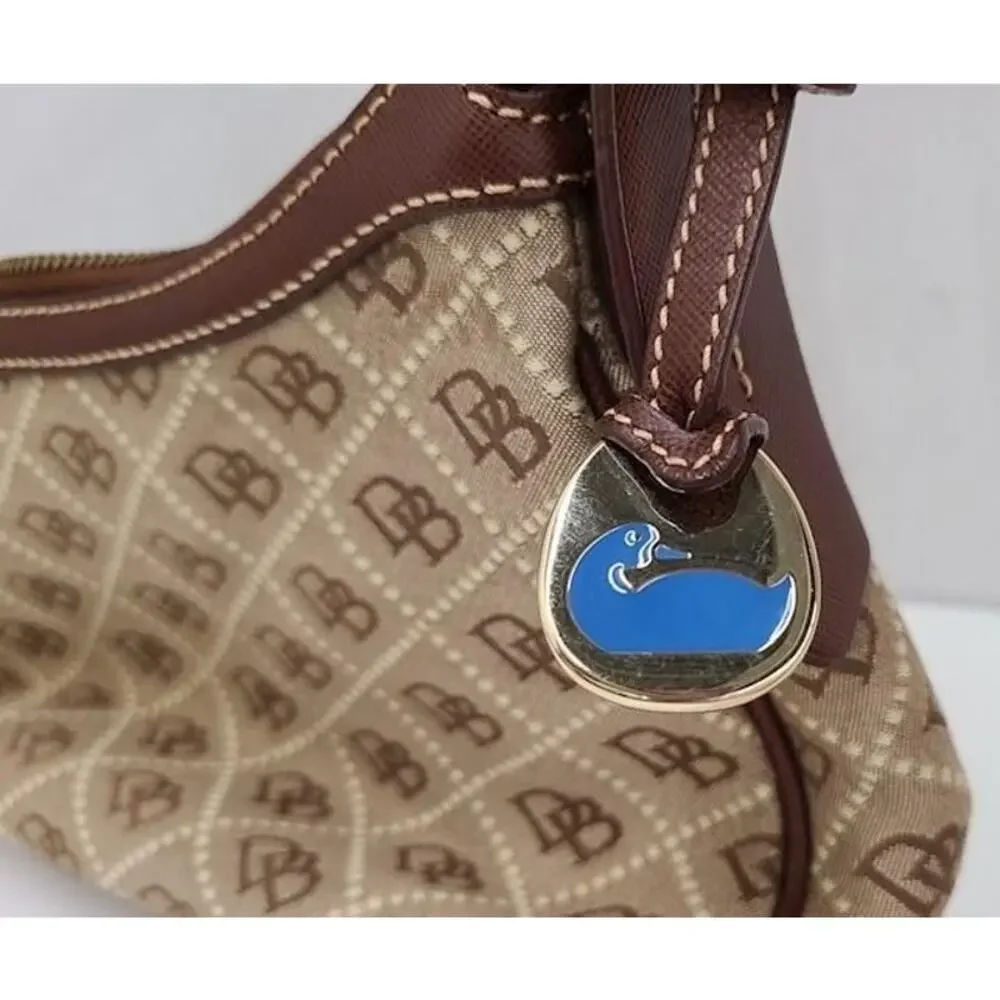 Dooney & Bourke Canvas Monogram Shoulder Mini Handbag Vintage - Picture 3 of 10
